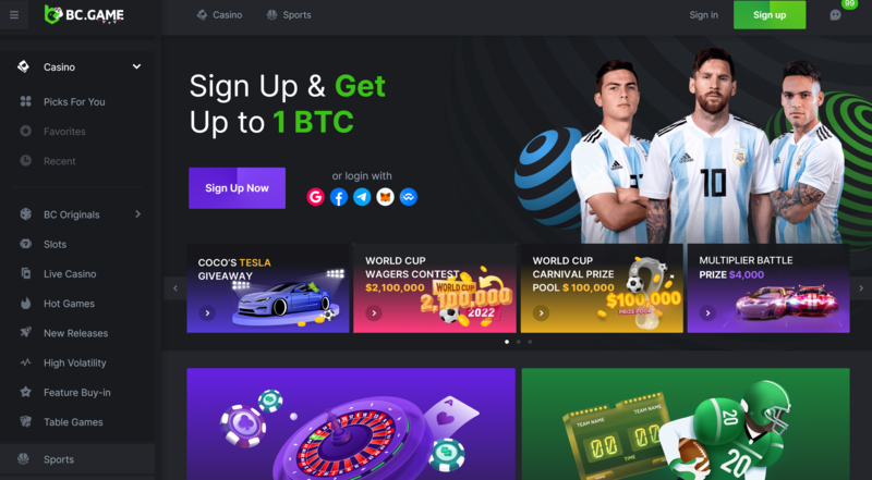 BC.Game Crypto Casino in India 23